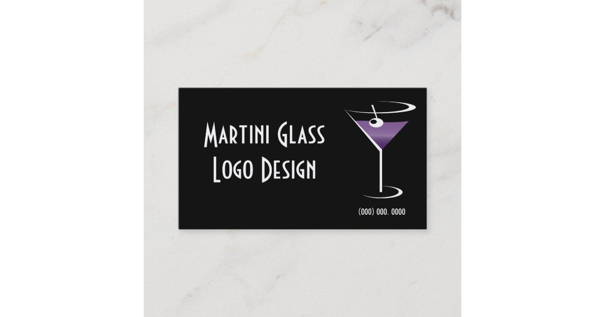 Liquor Logo Business Card Zazzle
