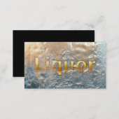 Liquor Store Modern Frosted Business Card (Front/Back)