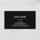 Liquor Store Modern Frosted Business Card (Back)