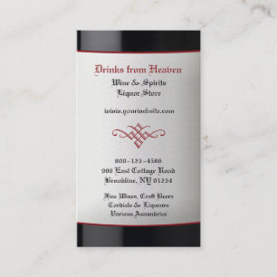 Liquor Wine Store Business Card Template