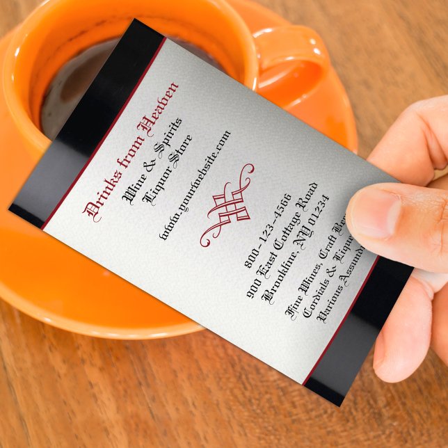 Liquor Wine Store Business Card Template (Creator Uploaded)