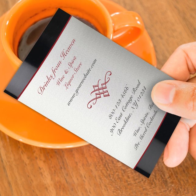 Liquor Wine Store Business Card Template (Creator Uploaded)
