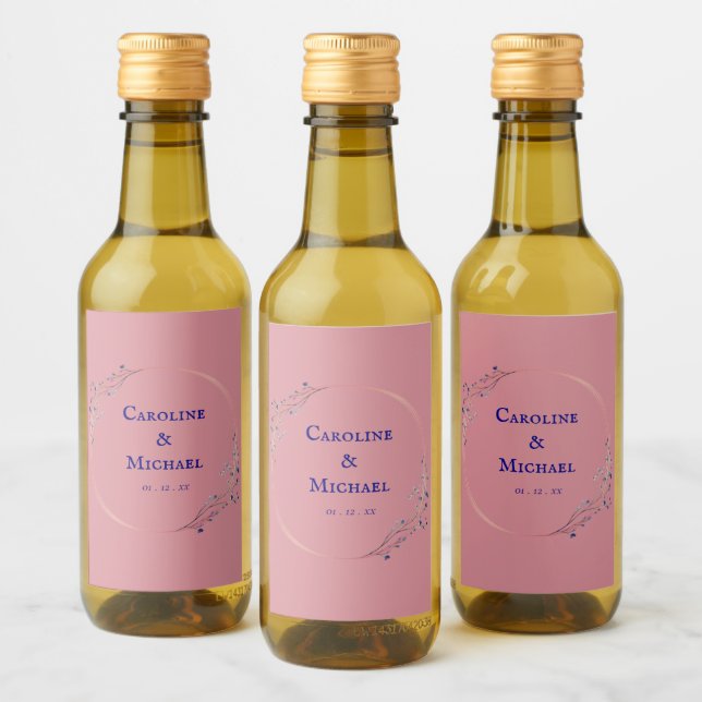 Liquor Wine Wedding Mini Label Set (Bottles)