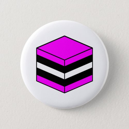 Liquorice All Sort _ Magenta White and Black Button