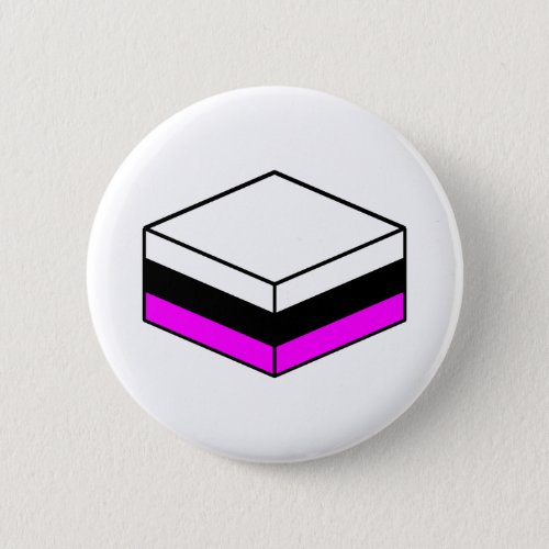 Liquorice All Sort _ White Black and Magenta Button