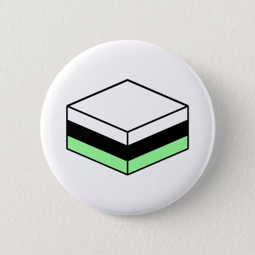 Liquorice All Sort _ White Black and Mint Green Button