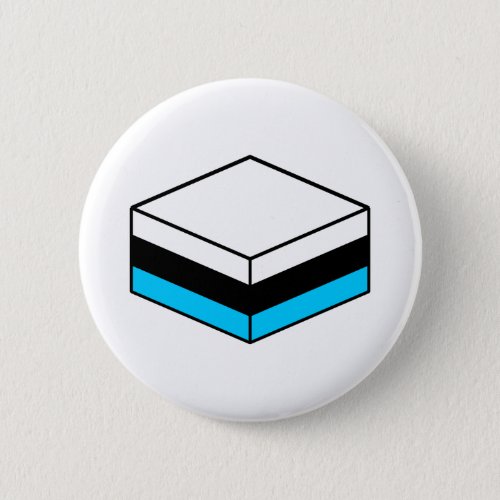 Liquorice All Sort _ White Blue and Black Button