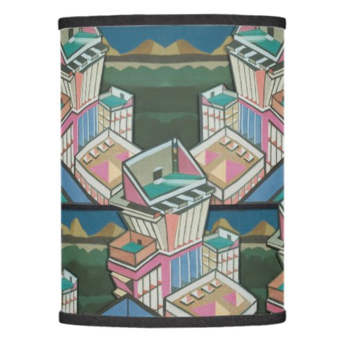 Liquorice allsorts 3D collage in suede Lamp Shade