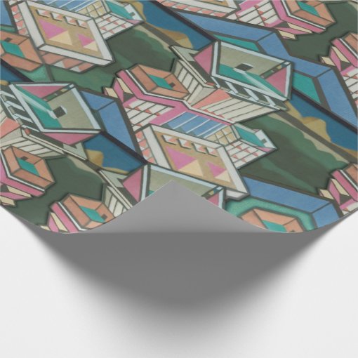 Liquorice allsorts 3D collage in suede Wrapping Paper Zazzle