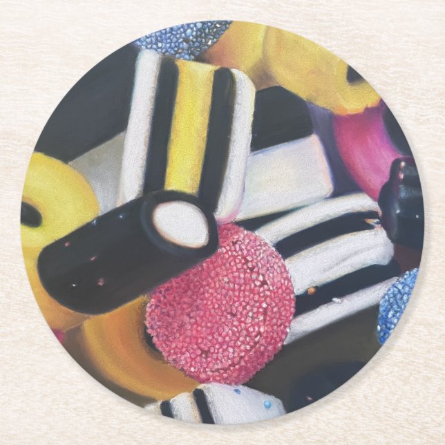 Liquorice Allsorts Coaster (Front)