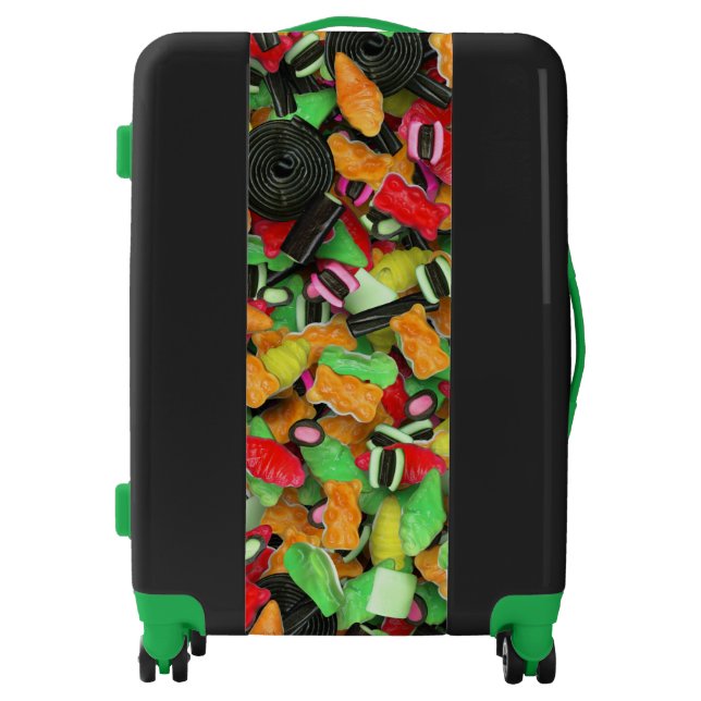Liquorice Mix Candy Quirky Luggage (Front)