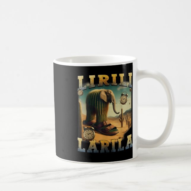 Lirili Larila Funny Italian Brainrot Meme  Coffee Mug (Right)