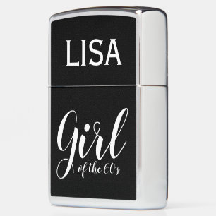 Lisa Girl of the Sixties Elegant Typography 1960s Zippo Lighter