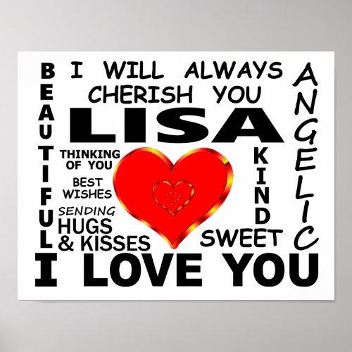 Lisa I Love You Poster