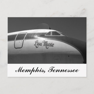 Lisa Marie Airplane Memphis Tennessee Postcard