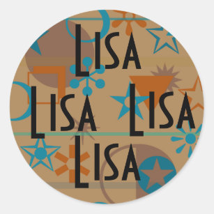 The Name Lisa Stickers - 100% Satisfaction Guaranteed | Zazzle