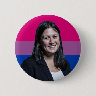Lisa Nandy Bisexual Flag Badge Button