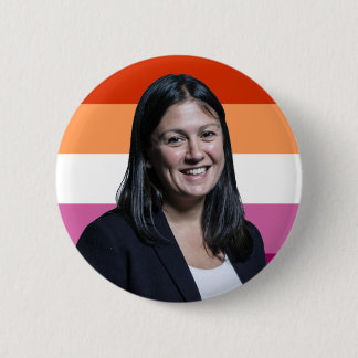 Lisa Nandy Lesbian Flag Badge Button