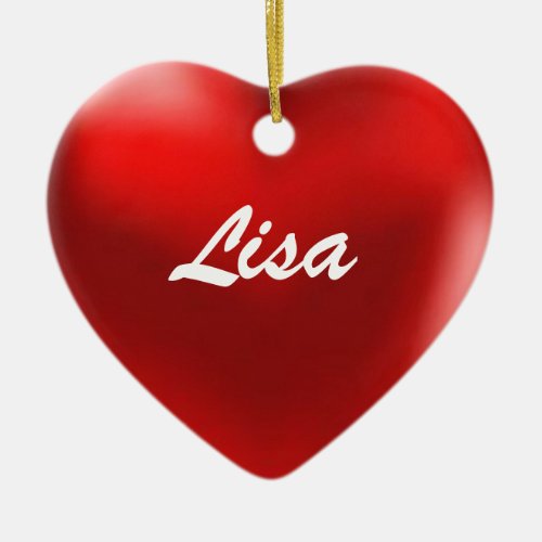 Lisa Ornament Heart