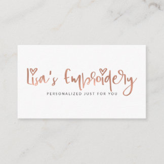 Lisa's Embroidery Business Card