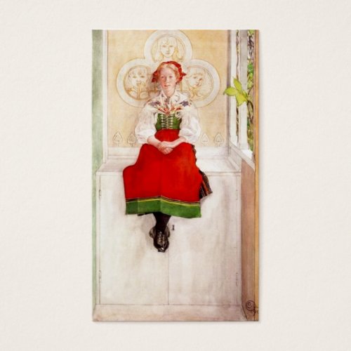 Lisbeth in Her Sundborn Dress Business Card Templates