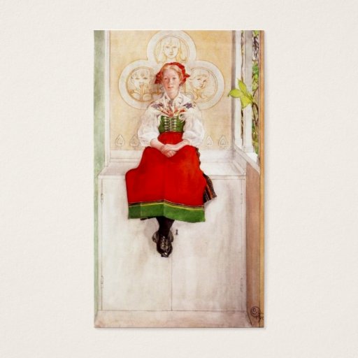 Customizable Lisbeth in Her Sundborn Dress Business Card Templates