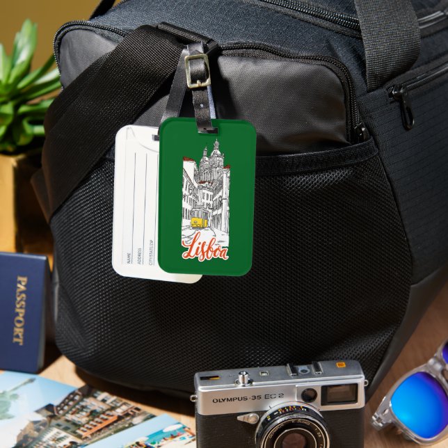 Lisboa Luggage Tag (Front & Back)