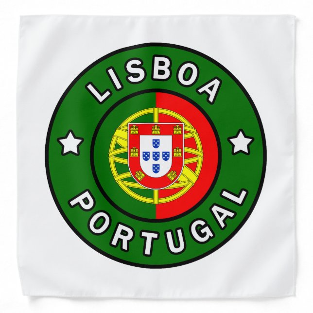 Lisboa Portugal Bandana (Front)