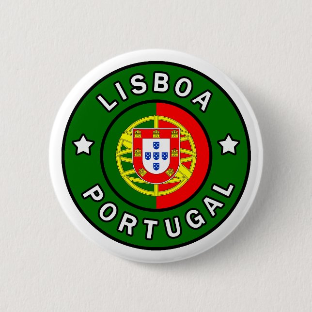 Lisboa Portugal Button (Front)