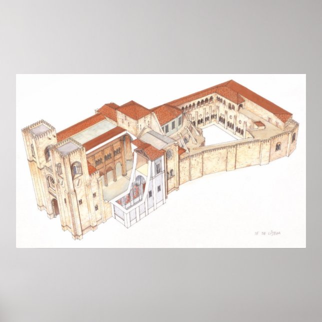 Lisboa Portugal. Cathedral Poster (Front)