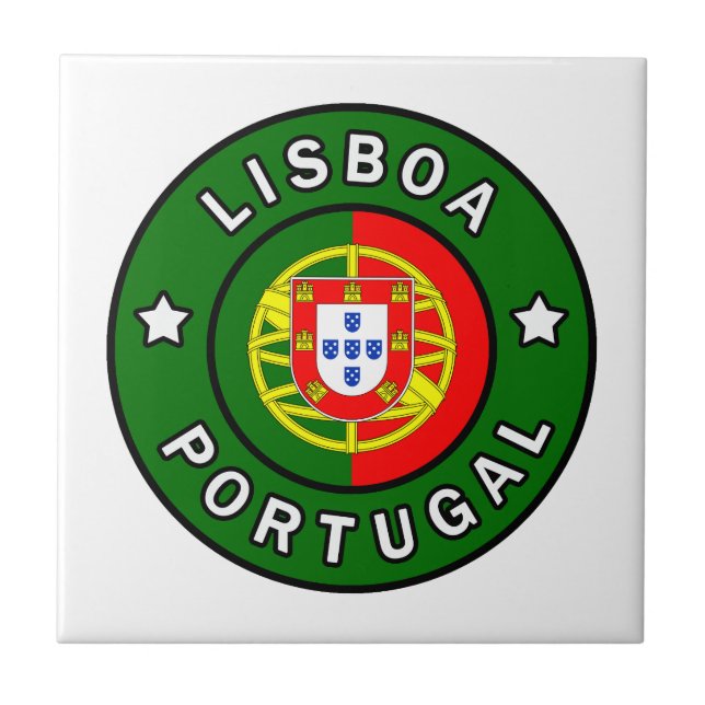 Lisboa Portugal Ceramic Tile (Front)