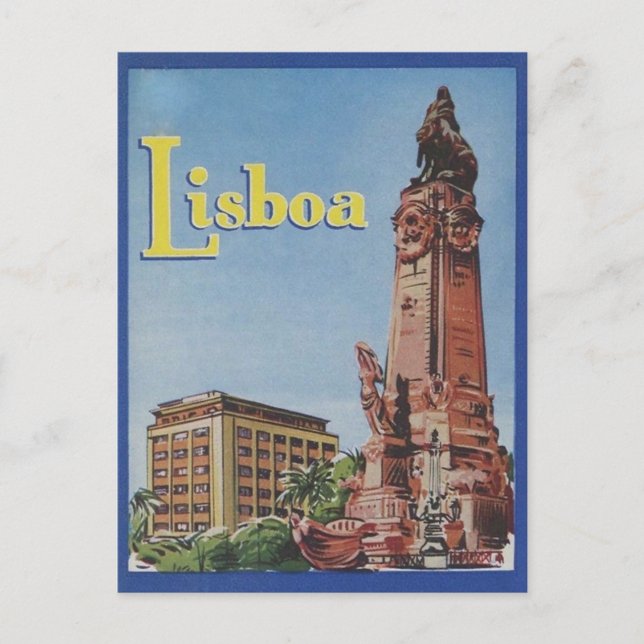   Lisboa  Portugal Hotel Label  postcard (Front)