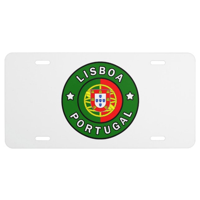 Lisboa Portugal License Plate (Front)