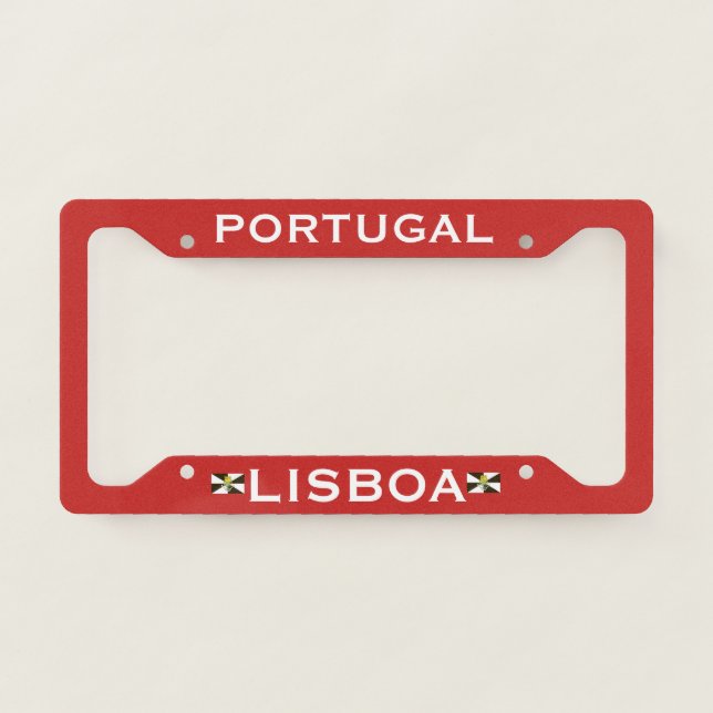 Lisboa Portugal License Plate Frame (Front)