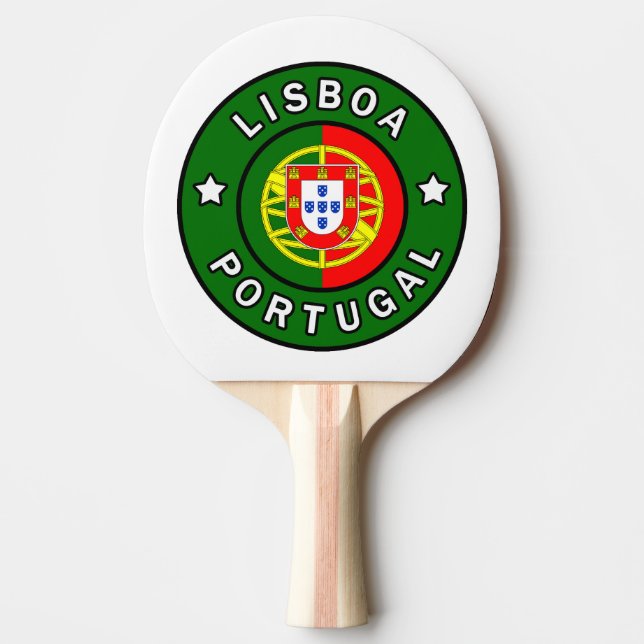 Lisboa Portugal Ping Pong Paddle (Front)