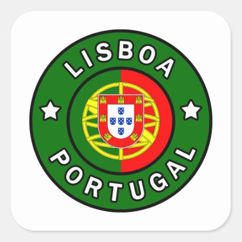 Lisboa Portugal Square Sticker