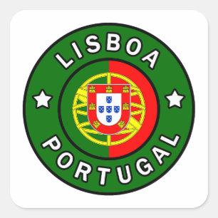 Lisboa Portugal Square Sticker