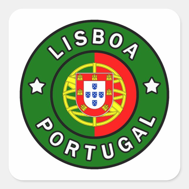 Lisboa Portugal Square Sticker (Front)