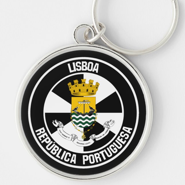 Lisboa Round Emblem Keychain (Front)