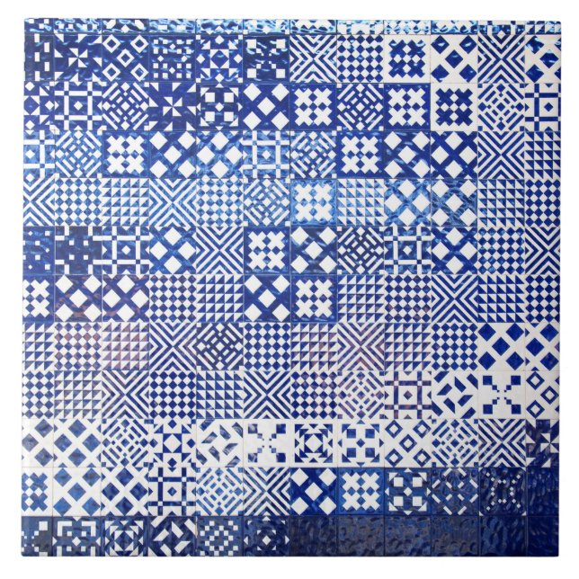 Lisbon Aquarium tiles texture pattern ceramic port (Front)