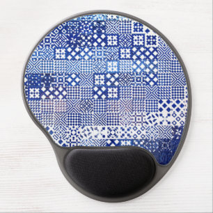 Lisbon Aquarium tiles texture pattern ceramic port Gel Mouse Pad