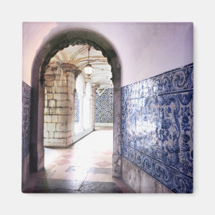 Lisbon Azulejos & Arches Portugal Photo Magnet