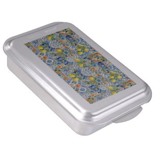 Lisbon Blue Lemon Tile Citrus Kitchen Decor Cake Pan