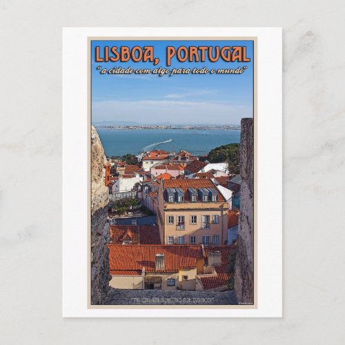 Lisbon _ Boat on the Tejo Postcard