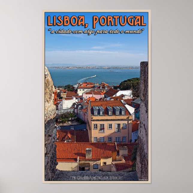 Lisbon - Boat on the Tejo Poster (Front)