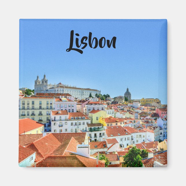 Lisbon buildings magnet (Front)
