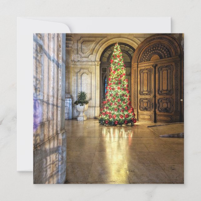 Lisbon Door Christmas Card by Sidewalk Safari (Front)