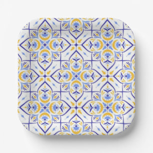 Lisbon Jardin Botanical Mediterranean Luxury Paper Plates