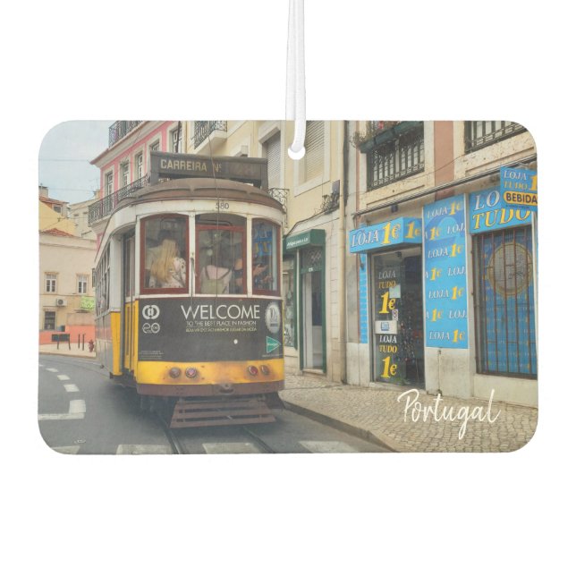 Lisbon Lisboa The Real Portugal Air Freshener (Front)