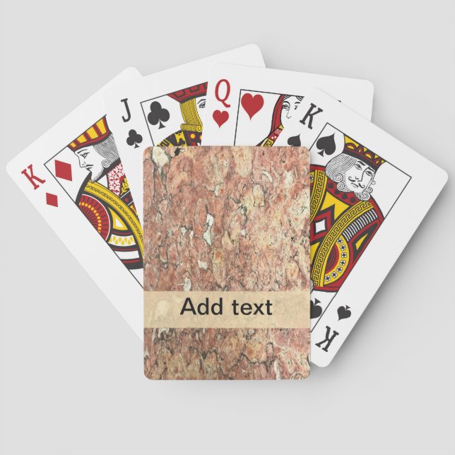 Lisbon Marble Poker Cards (Back)